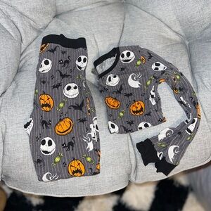 Little Sleepies Halloween Pajama Set - Gray, Black, Orange